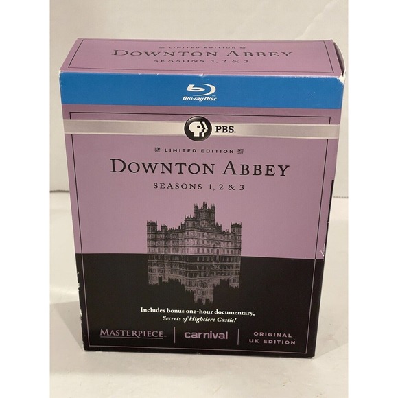 Downton Abbey Seasons 1-3 Blu-Ray Plus Bonus Disc 9 PBS English Series - Picture 3 of 4